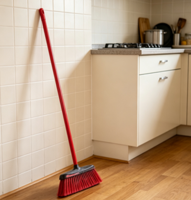 Commercial Kitchen Broom - Best Selling 2-Pack Rectangular Plastic Broom