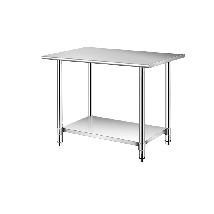 Commercial Kitchen Bench - 201/304 Adjustable Height Stainless Steel Customized