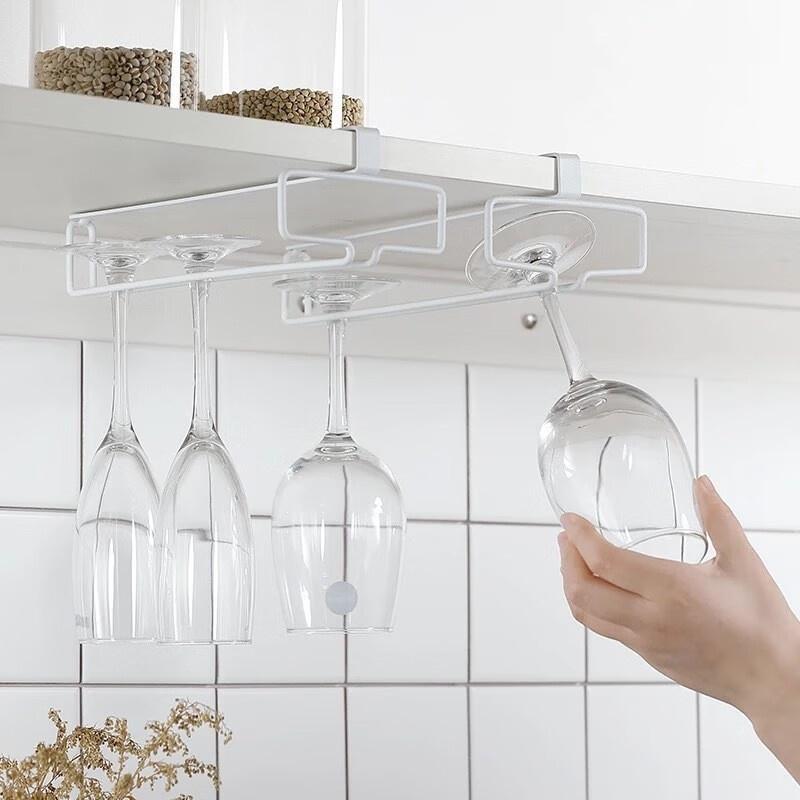 Commercial Kitchen Organization - No Drilling Metal Wine Glass Holder