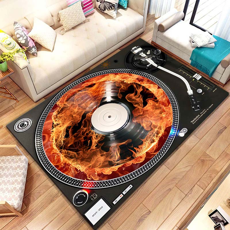 Music Vinyl Disc Player Patter - Commercial Kitchen Vinyl Flooring 评论和价格