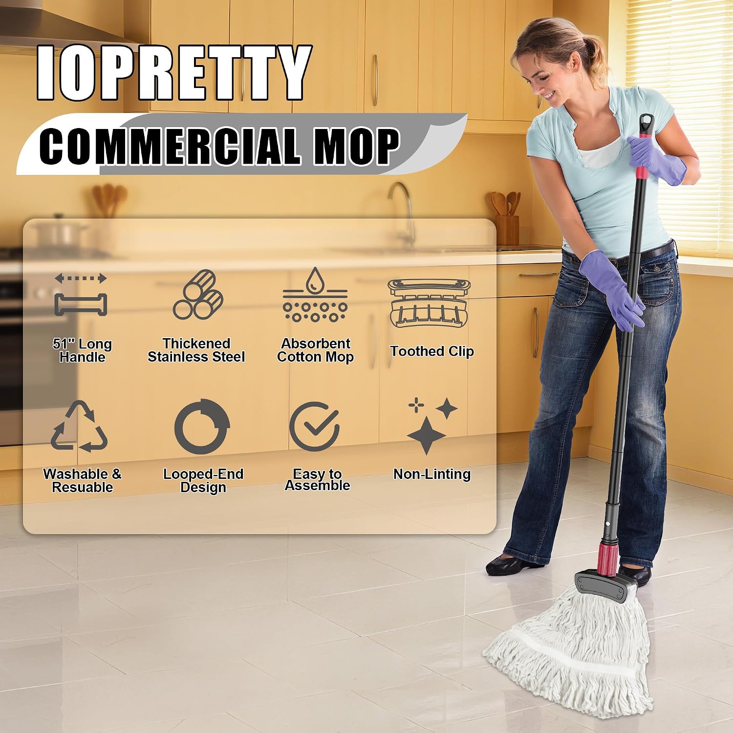 Commercial Mop for Floor Clean - Commercial Kitchen Tile 评论和价格