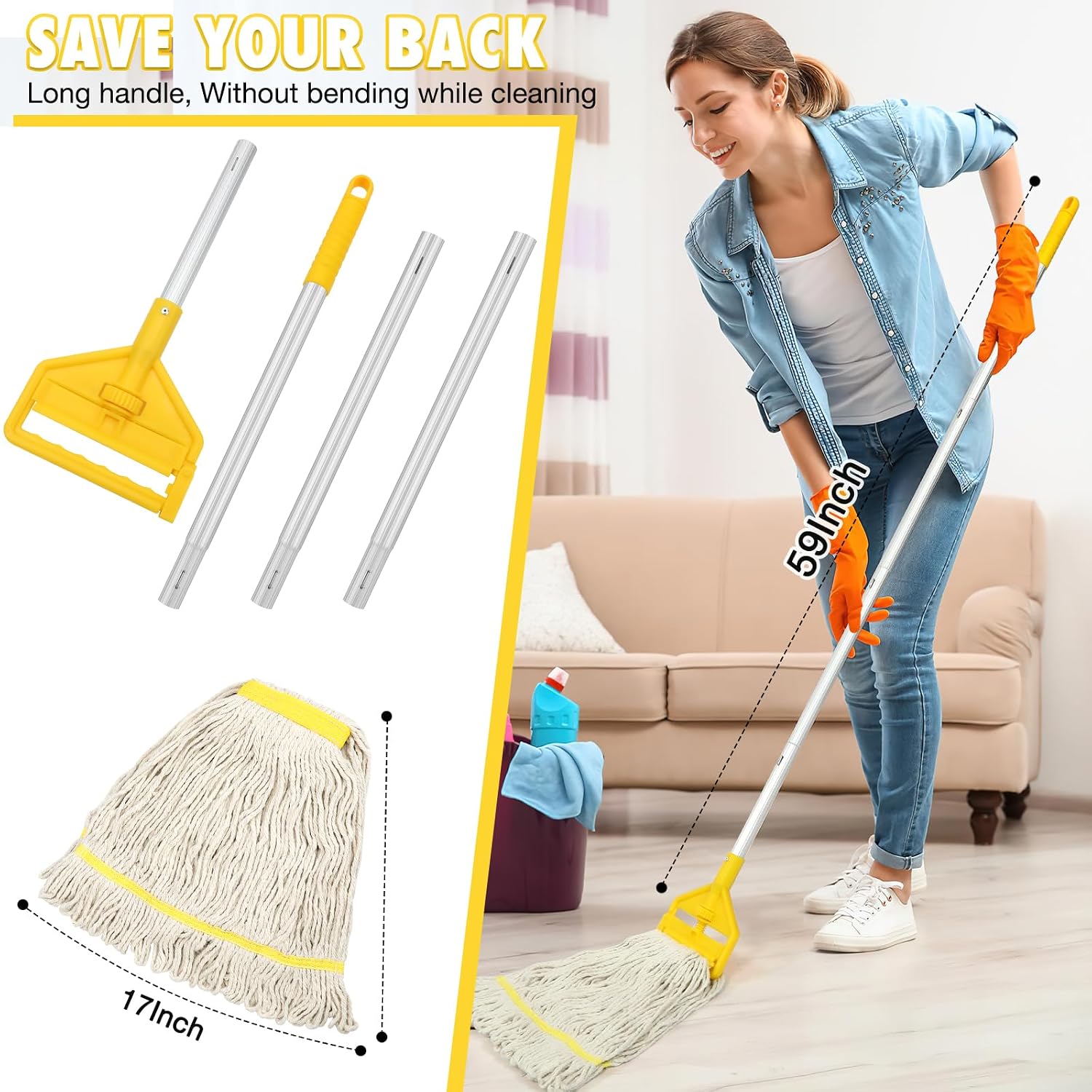 Commercial Mop Heavy Duty Indu - Commercial Kitchen Tile 评论和价格