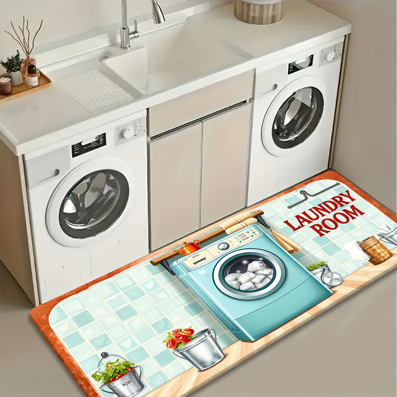 Retro Tile Washer Utensil Prin - Commercial Kitchen Tile 评论和价格
