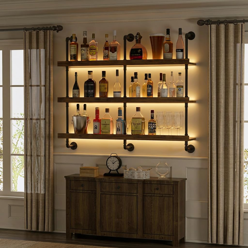Wall Mounted Wine Rack With LE - Commercial Kitchen Organization 评论和价格