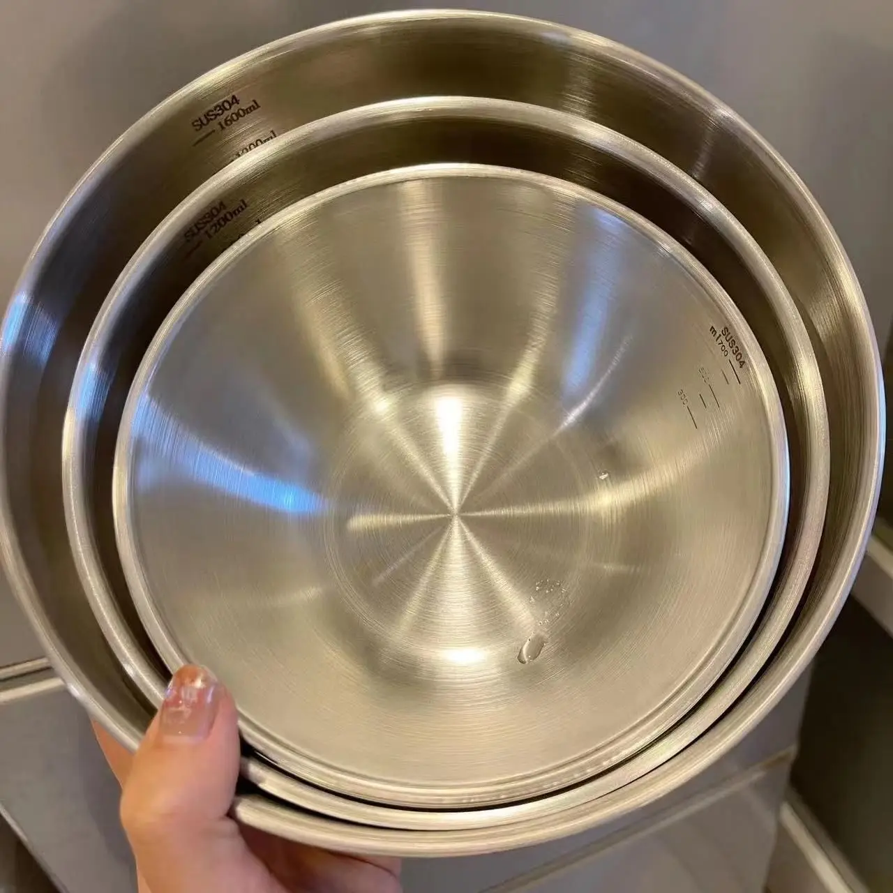 1-3 Stainless Steel Bowl Set w - Commercial Kitchen Organization 评论和价格