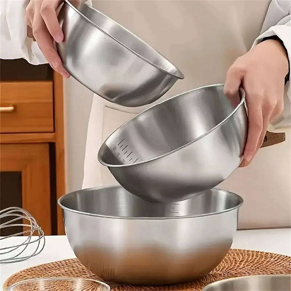 1-3 Stainless Steel Bowl Set w - Commercial Kitchen Organization 评论和价格