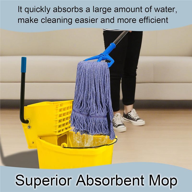Washable String Mop Heads 4 Pa - Commercial Kitchen At Home 评论和价格