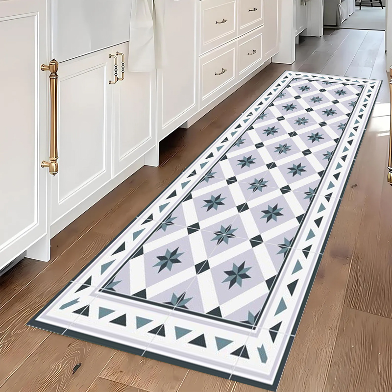 Blue and Grey Geometric Tile P - Commercial Kitchen Tile 评论和价格