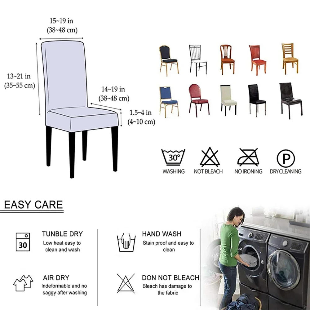Elastic Chair Cover Plain Span - Commercial Kitchen Bench 评论和价格