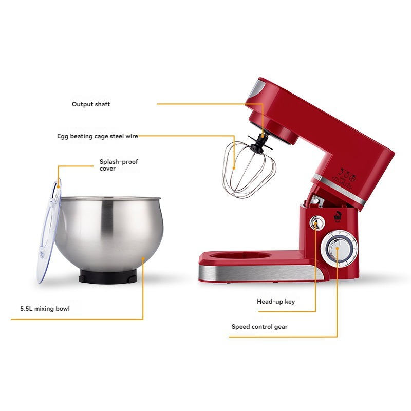 6-Speed Electric Stand Mixer S - Commercial Kitchen Mixers Dough Mixer 评论和价格
